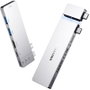 Vention Docking Station USB Tipo-C THZH0 con HDMI 4K, Thunderbolt y USB, Gris